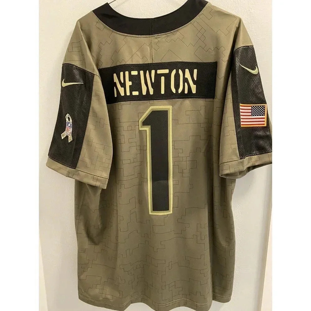Nike NFL Cam Newton NE Patriots Salute to Service Jersey Men's X Large - Sewn